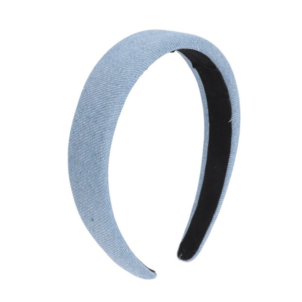 Denim High Cranium Sponge Headbands Light Blue